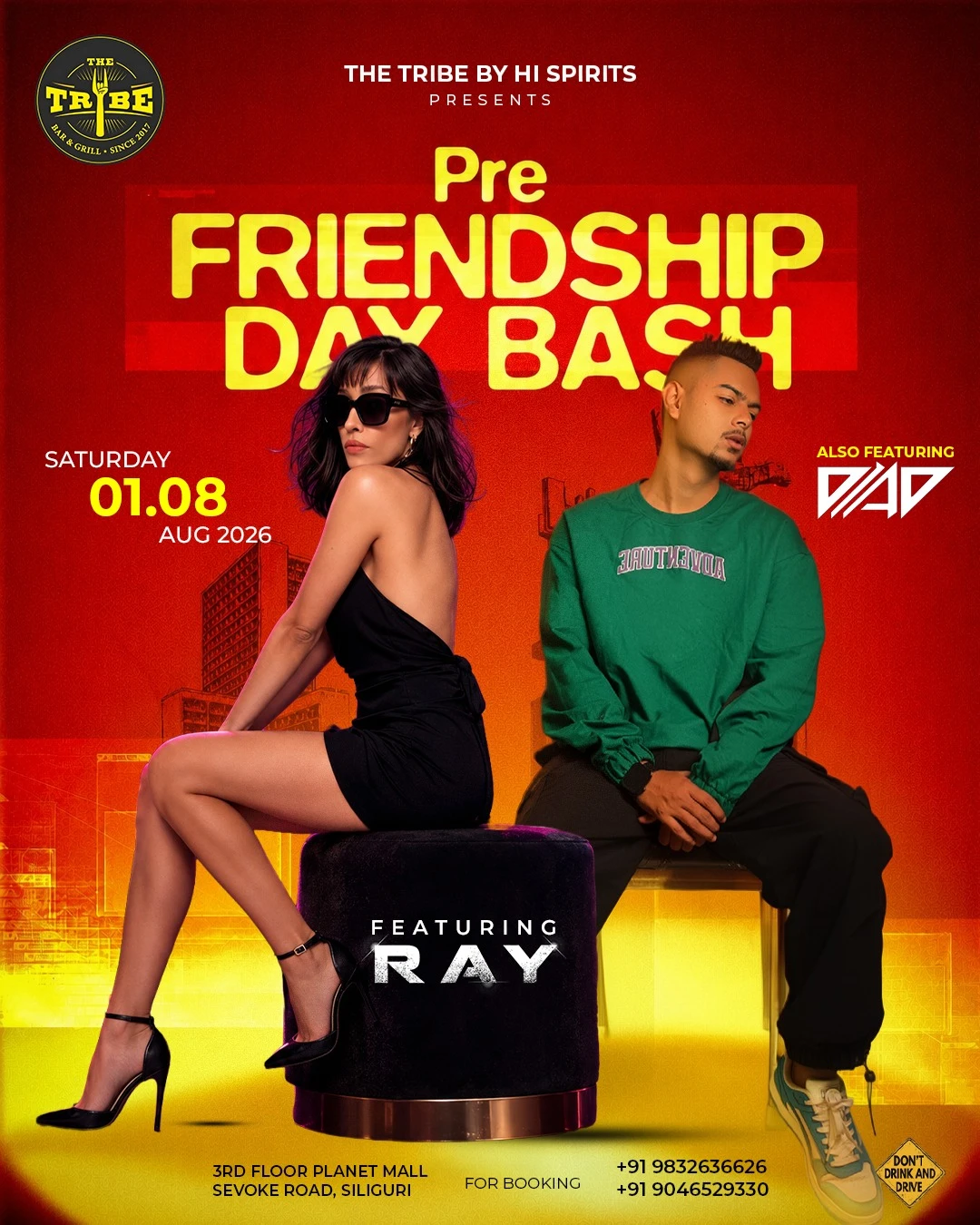 Pre Friendship Day Bash 2026 | Ray Live at The Tribe Siliguri