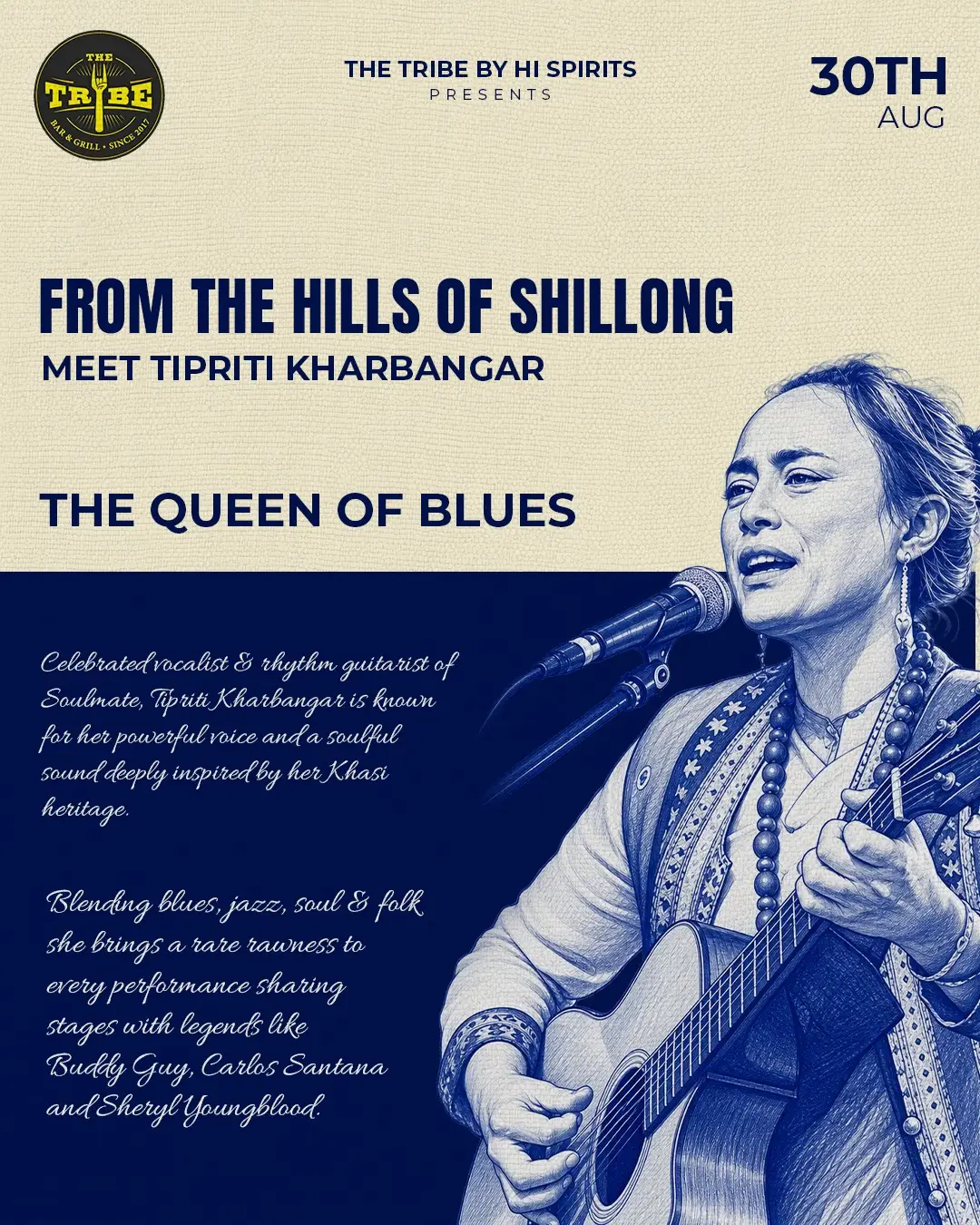 Tipriti Kharbangar Live in Siliguri The Queen of Blues at The Tribe