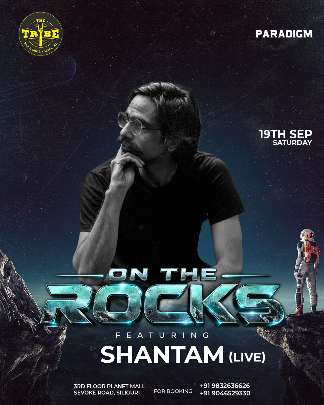 On the Rocks live music event featuring Shantam at The Tribe Bar and Grill in Siliguri
